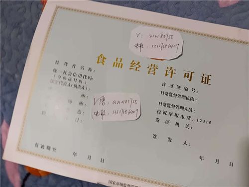 辽宁锦州义县食品经营许可证图片样板
